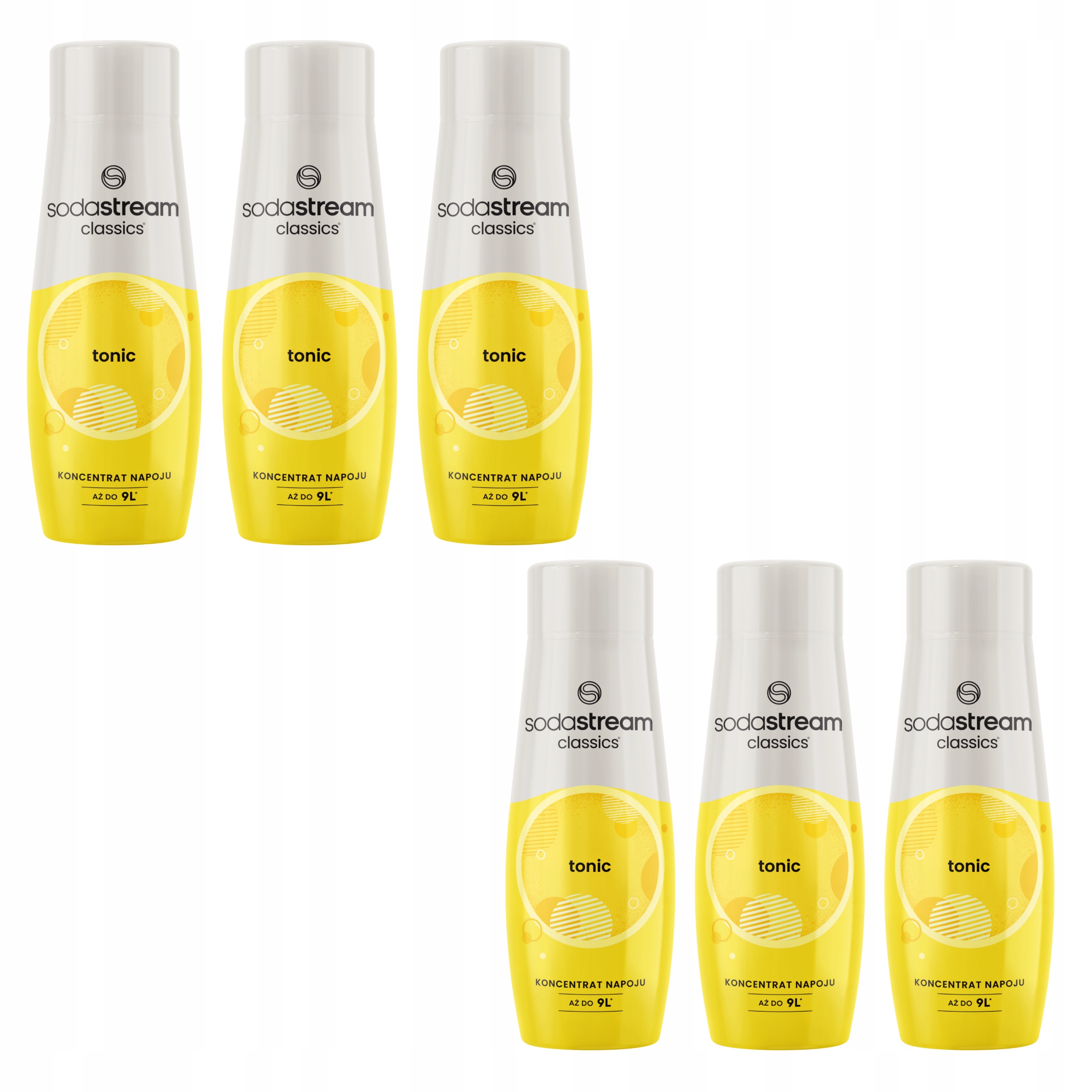 6 x Sirupový koncentrát Sodastream Tonic Tonikum do saturátoru pro perlivou vodu