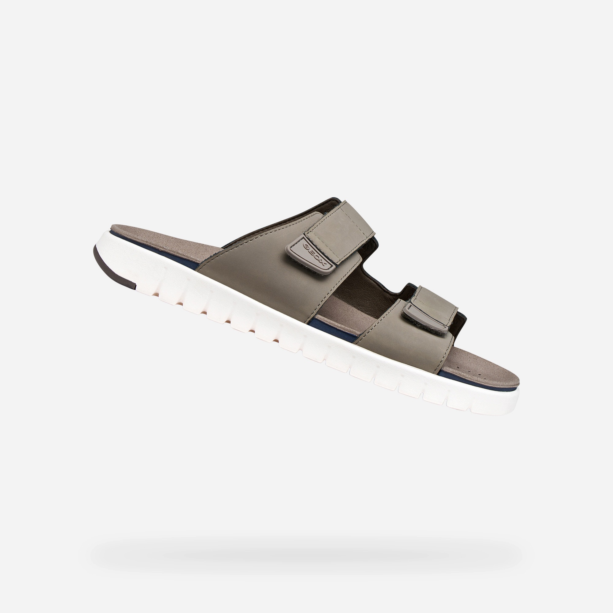 Geox Šedé pánské sandály Geox Flextride S