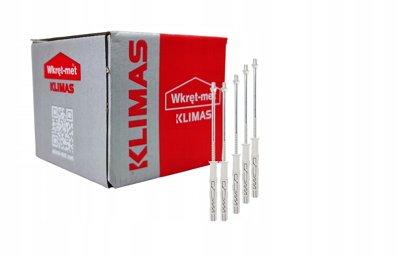 Wkręt-met Rozpěrný rámový kolík s dvouzávitovým šroubem Kpd 12x260mm 25 Ks