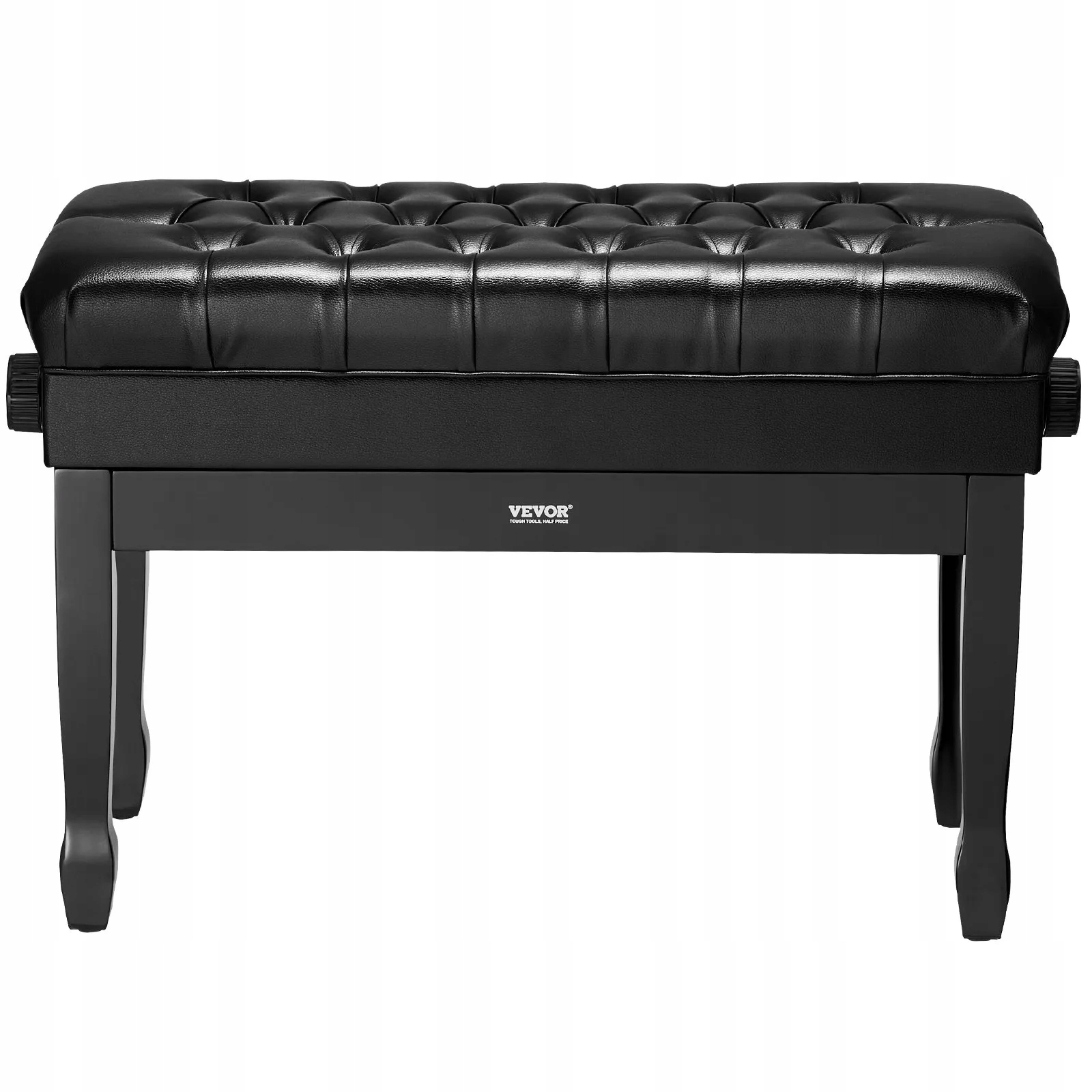 Lavička na klavír nastavitelná 51-59 Cm s nádobou, čalouněná ze dřeva