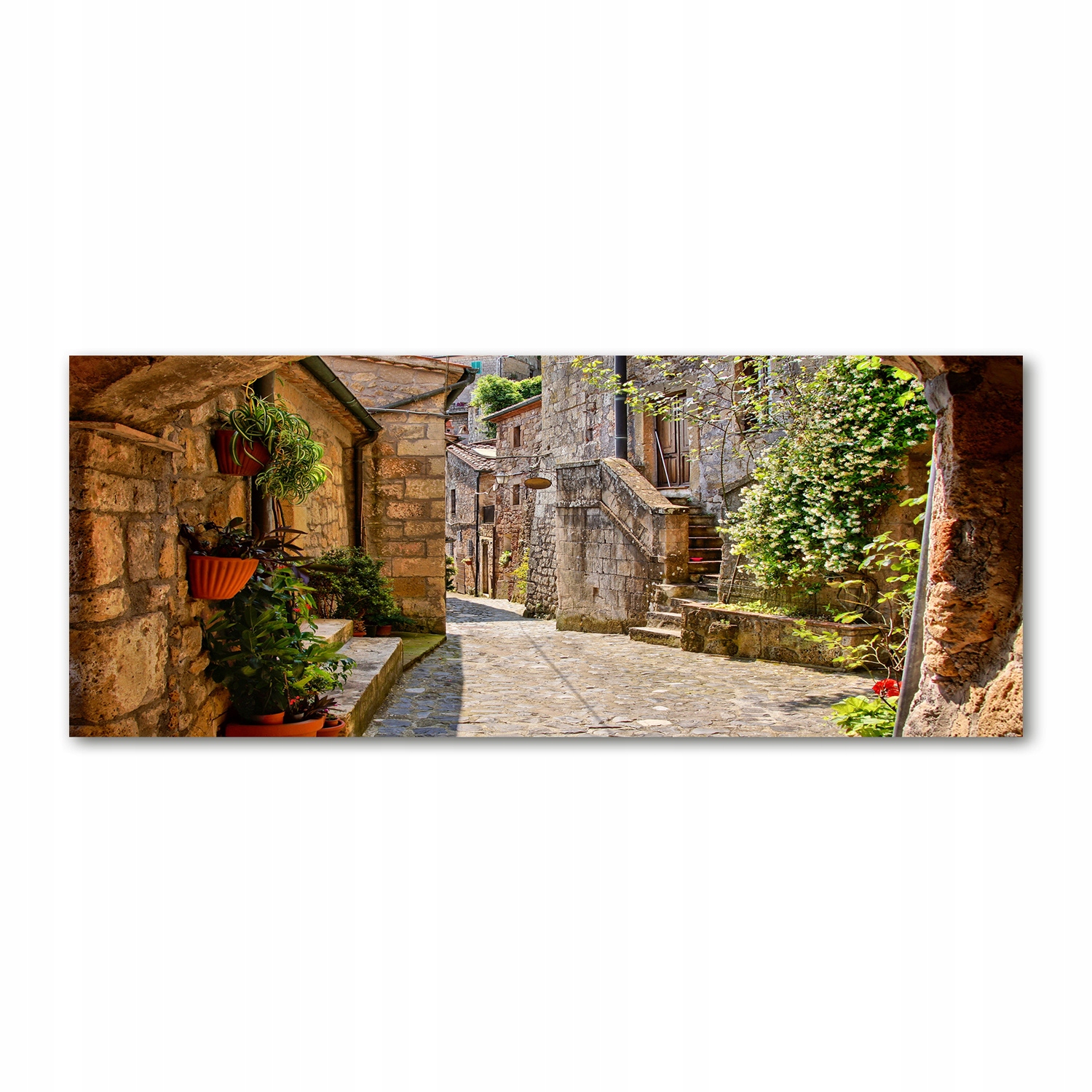 

Foto obraz szkło akryl Urokliwa uliczka 125x50 cm