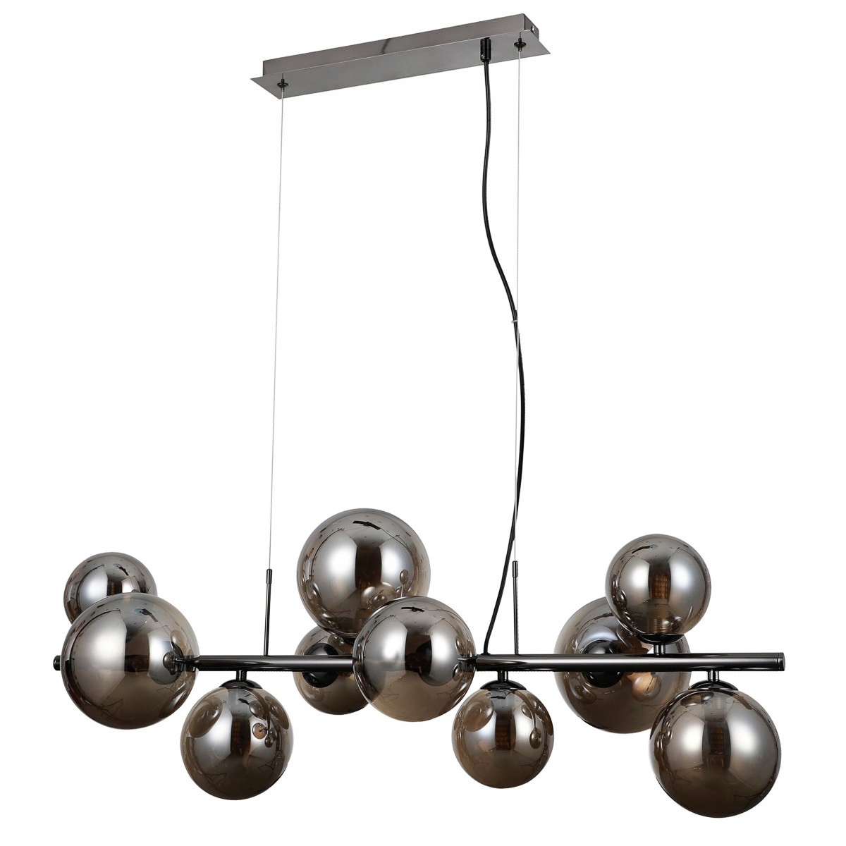 Canello Závěsná lampa Černá Moderní Podélná 10xG9 5W IP20