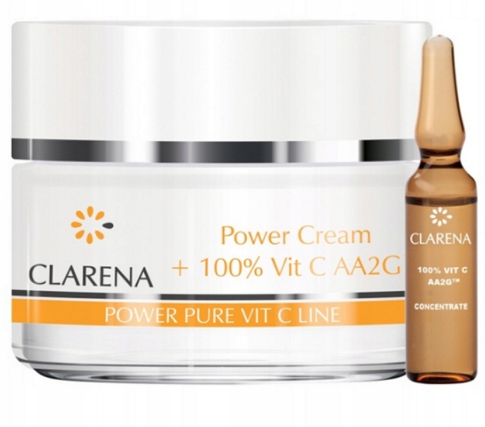 Clarena Power 100% Vit C 50 ml 1.5 ml Krem z 100% aktywna witaminą C