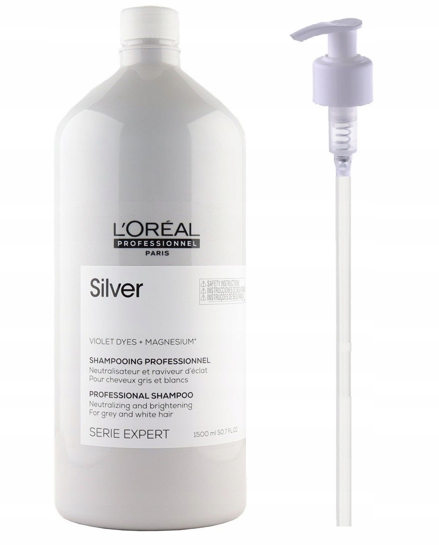 

Loreal Szampon Silver 1500ml Popielaty Blond, Siwe