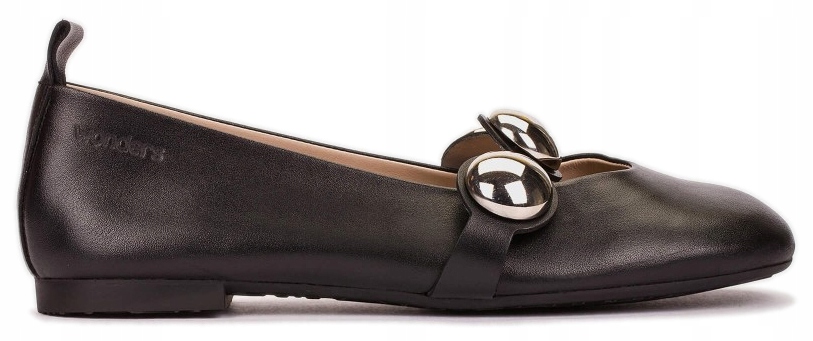Dámské Kožené Lakované Baleríny Dámské Módní Černé Wonders 38