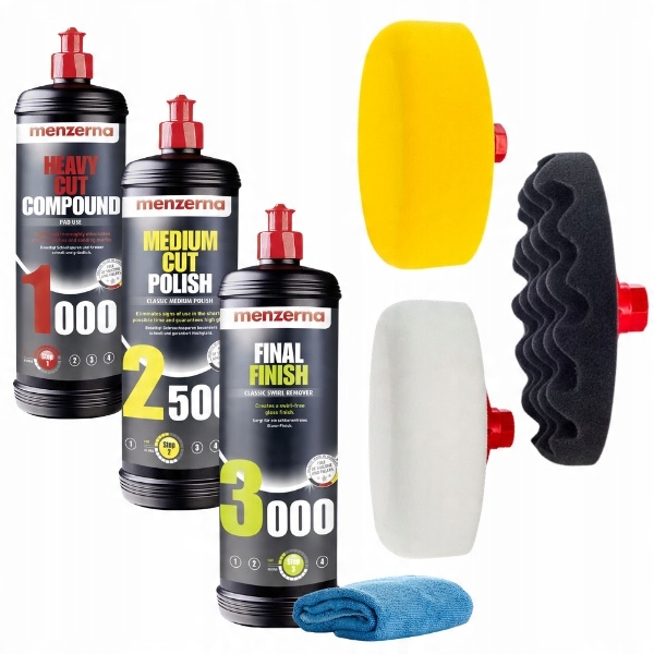 

Zestaw Past Polerskich Menzerna 1000 2500 3000 Pad