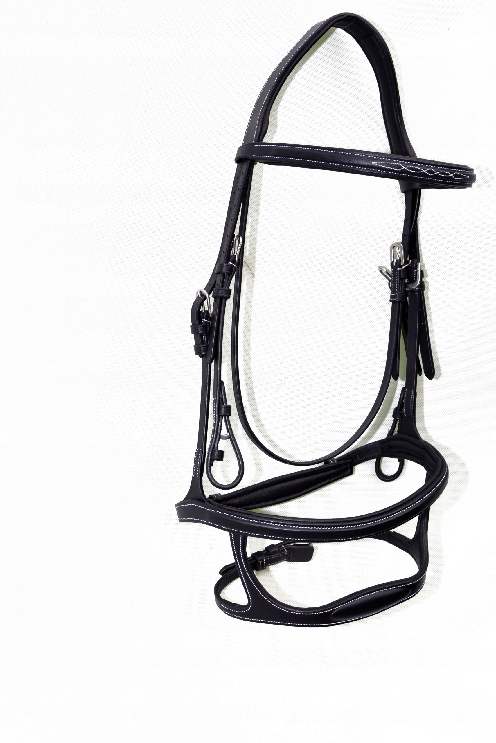 Ogłowie Anatomiczne Profilowane Skóra Premium ROZ.full