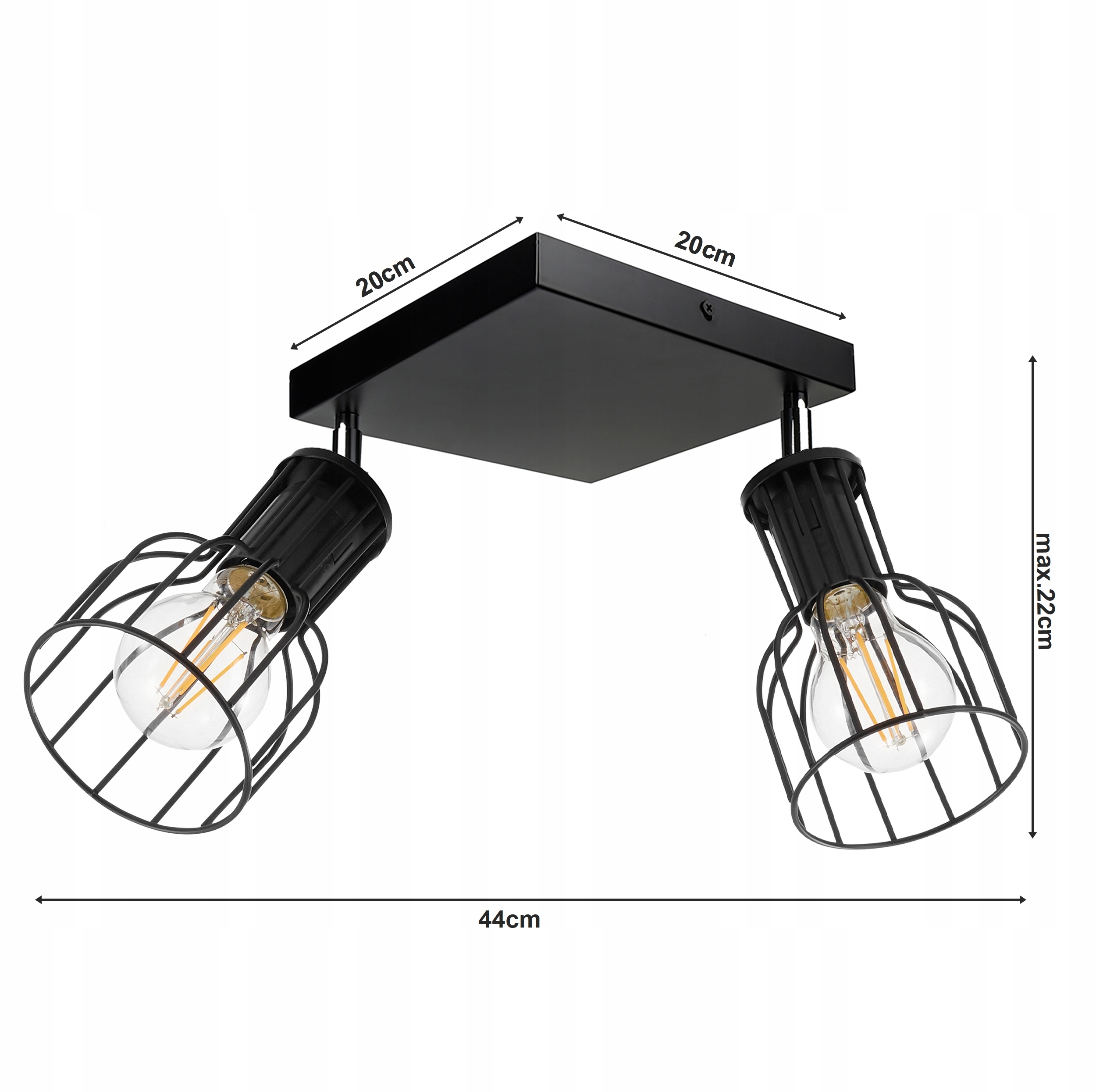 LAMPA WISZĄCA SUFITOWA ŻYRANDOL LED EDISON Marka Led-lux