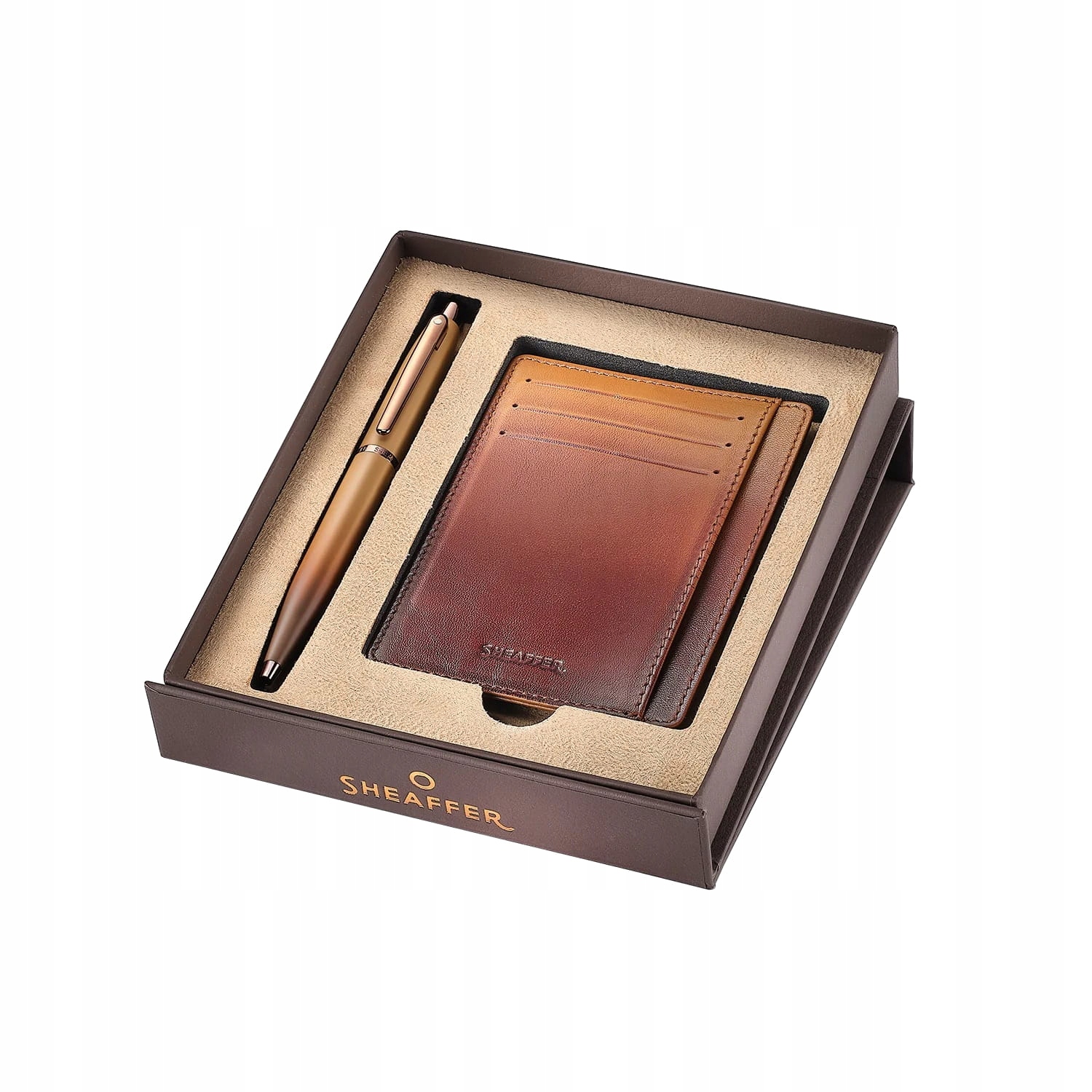 Zestaw Sheaffer Vfm Coffee Edition długopis etui na karty