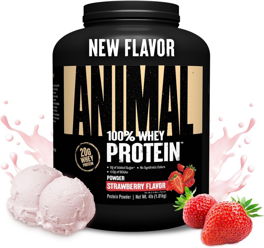 Universal Animal 100% Whey Protein 1.81 kg Jahoda Bílkoviny Strawberry
