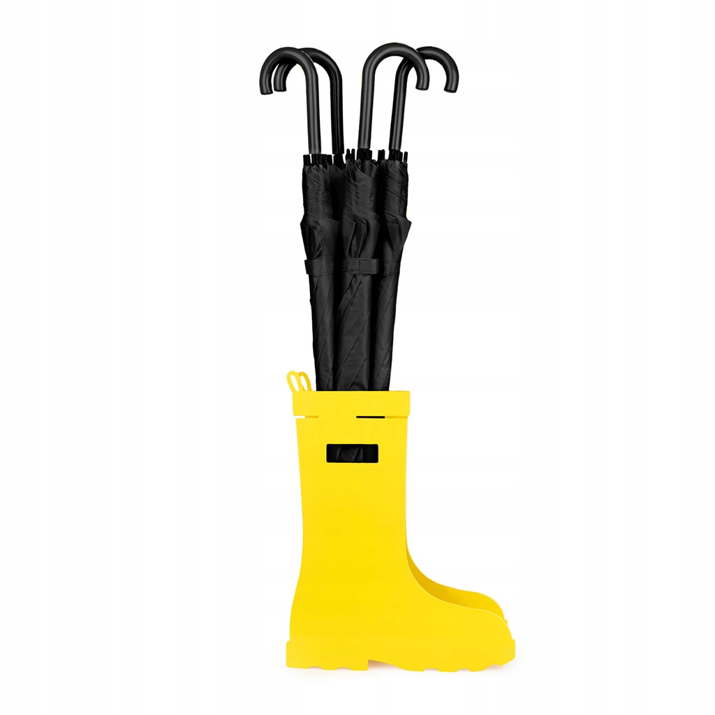 Stojan na dáždniky Rain Boots žltý, kovový Balvi Design