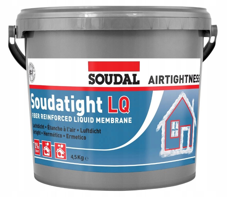 Soudal Soudatight Lq Black tekutá membrána 4,5 kg