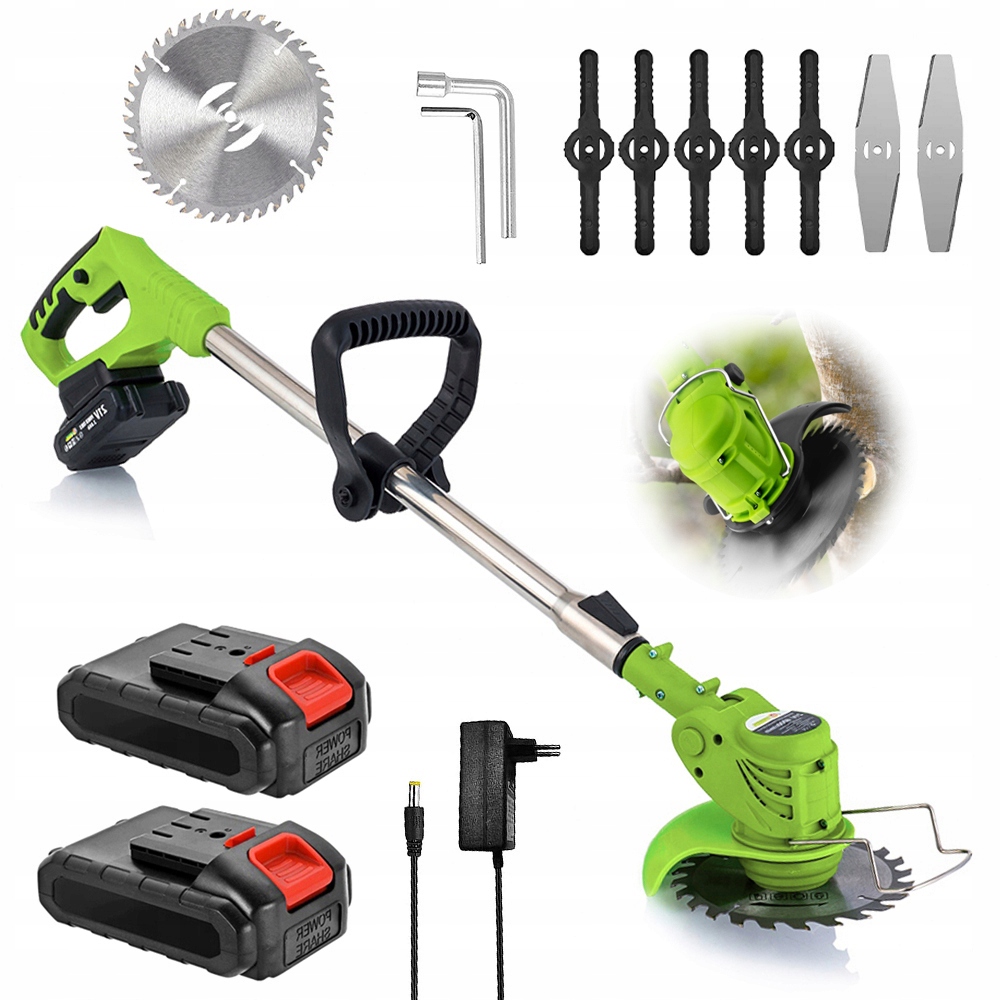 Kosiarka Elektryczna Z Pierścieniową Osłoną Ochronną 2 Akumulator