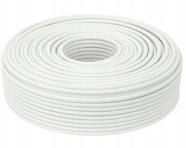 PRZEWÓD KABEL ANTENOWY KONCENTRYCZNY 4K FULL HD RG6U TV SAT ZESTAW 100M Marka Mastersat