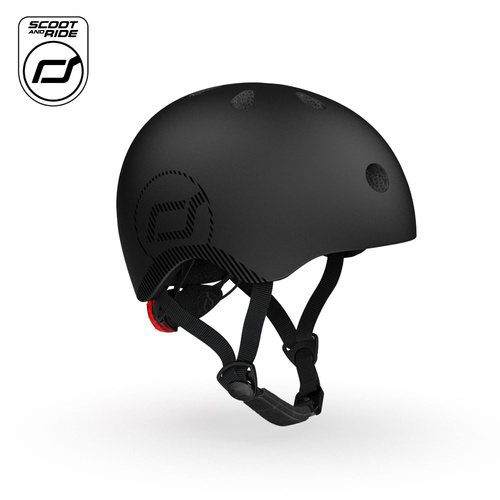 Scoot & Ride Kask Na Rower i Hulajnoge M-L Black dla dzieci i nastolatków
