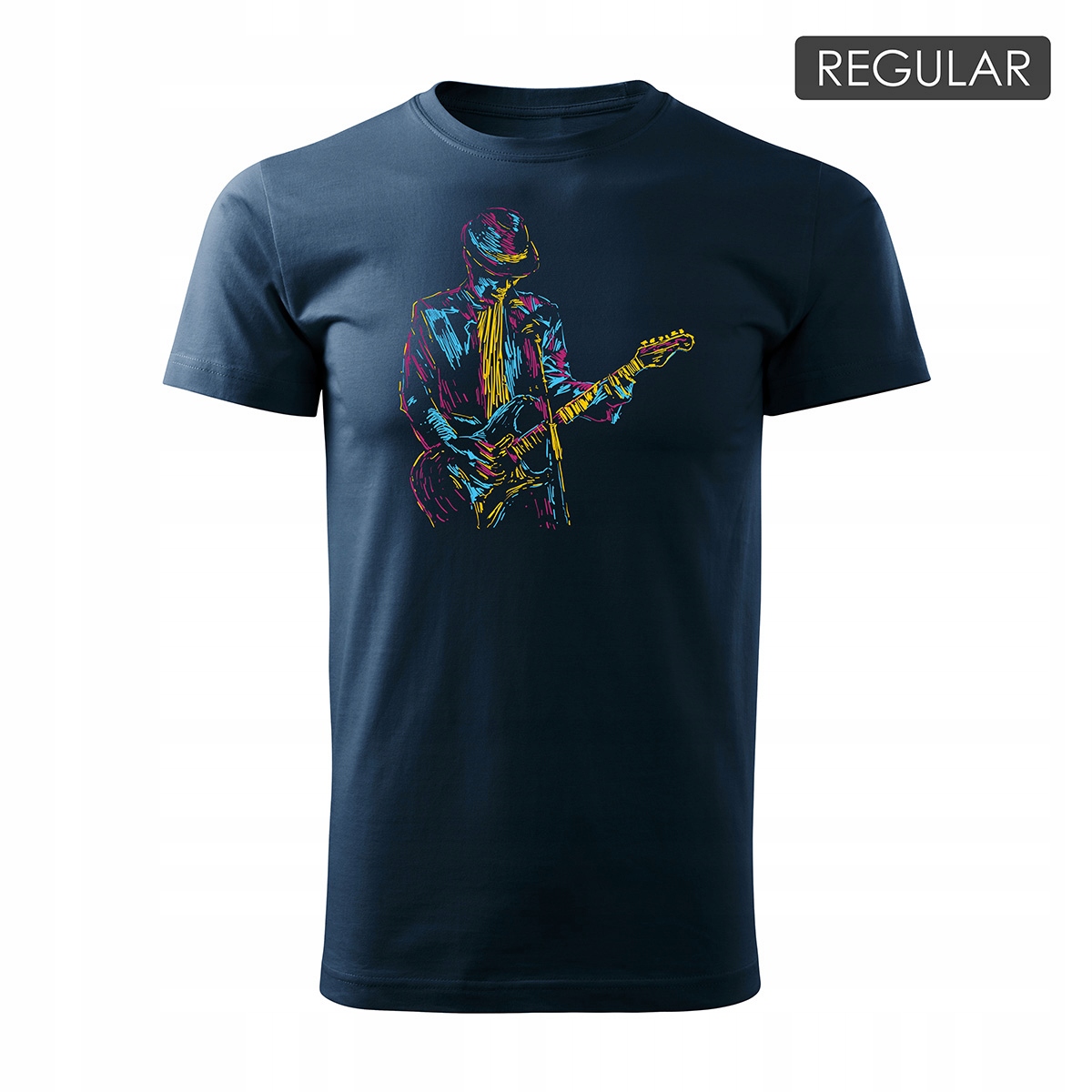 

Koszulka z gitarą dla gitarzysty rockowa jazzowa