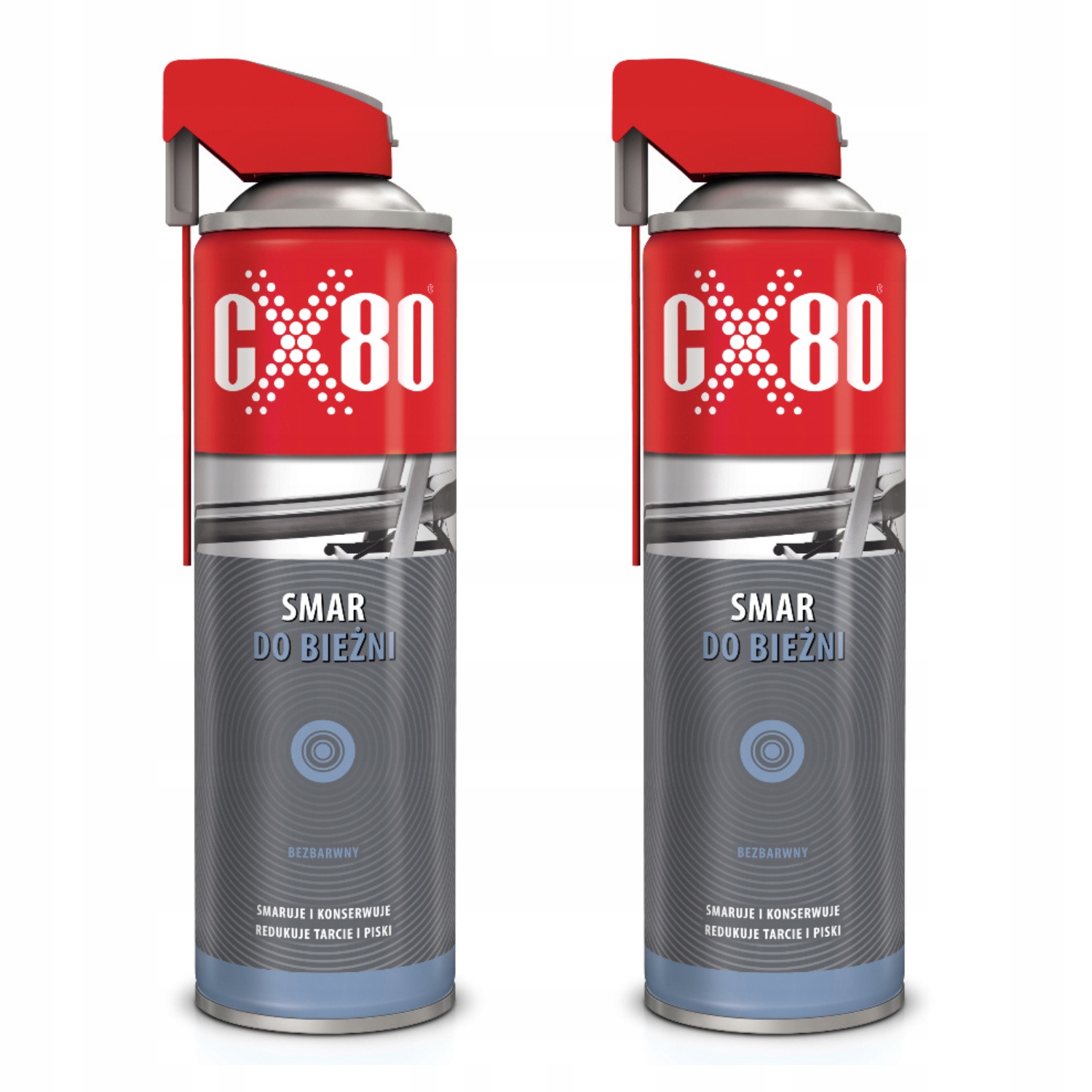 CX-80 Smar Silikonowy Do Bieżni Duo Spray Zestaw 2 Szt 500 ML
