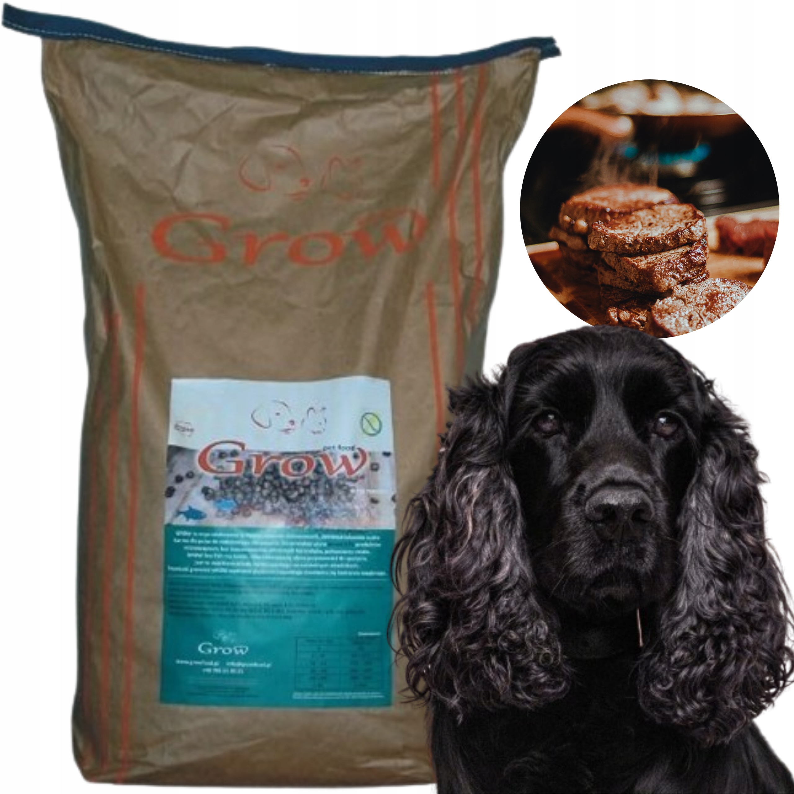 Levně Grow Kachna S Rybou Dospělý L Hubertus Suché Krmivo pro psa Adult Dog 7 kg