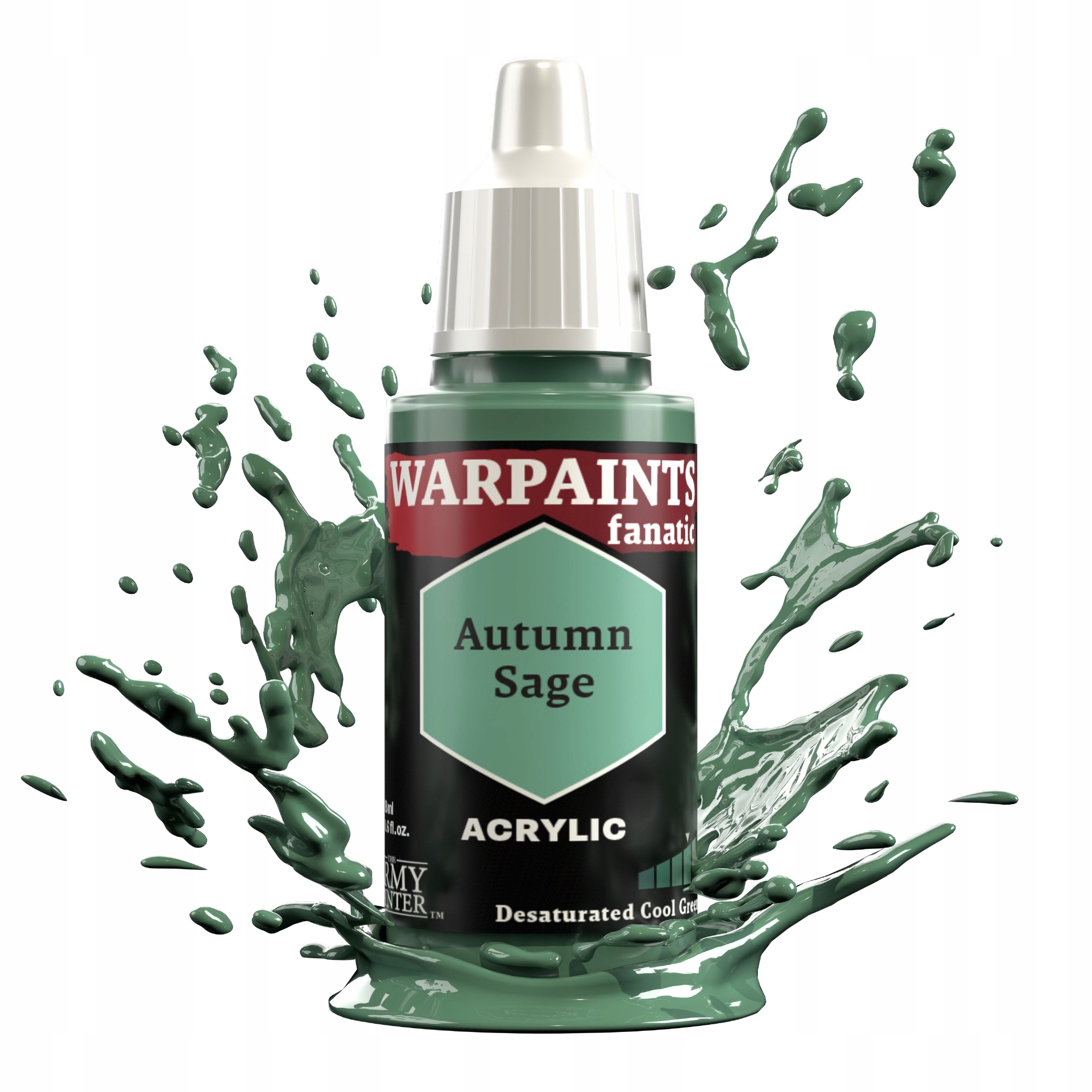 Szarozielona farba The Army Painter: Warpaints Fanatic Autumn Sage 18 ml