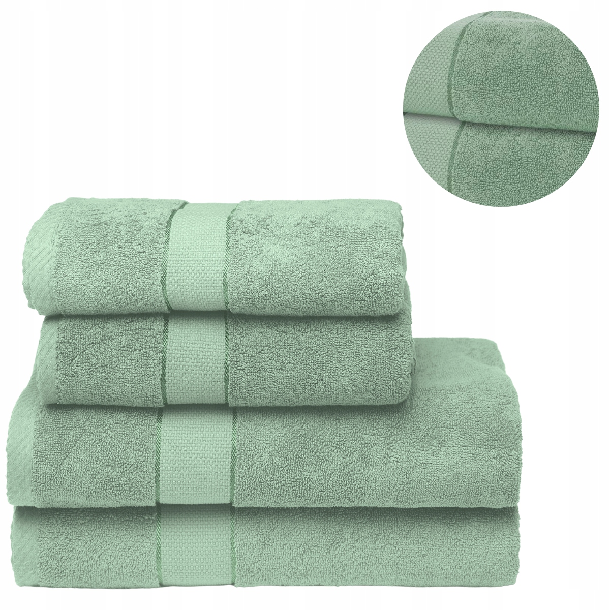 Sada 4x osuška 2x 70x140 2x 50x100 bavlna 500g hotelová Spa