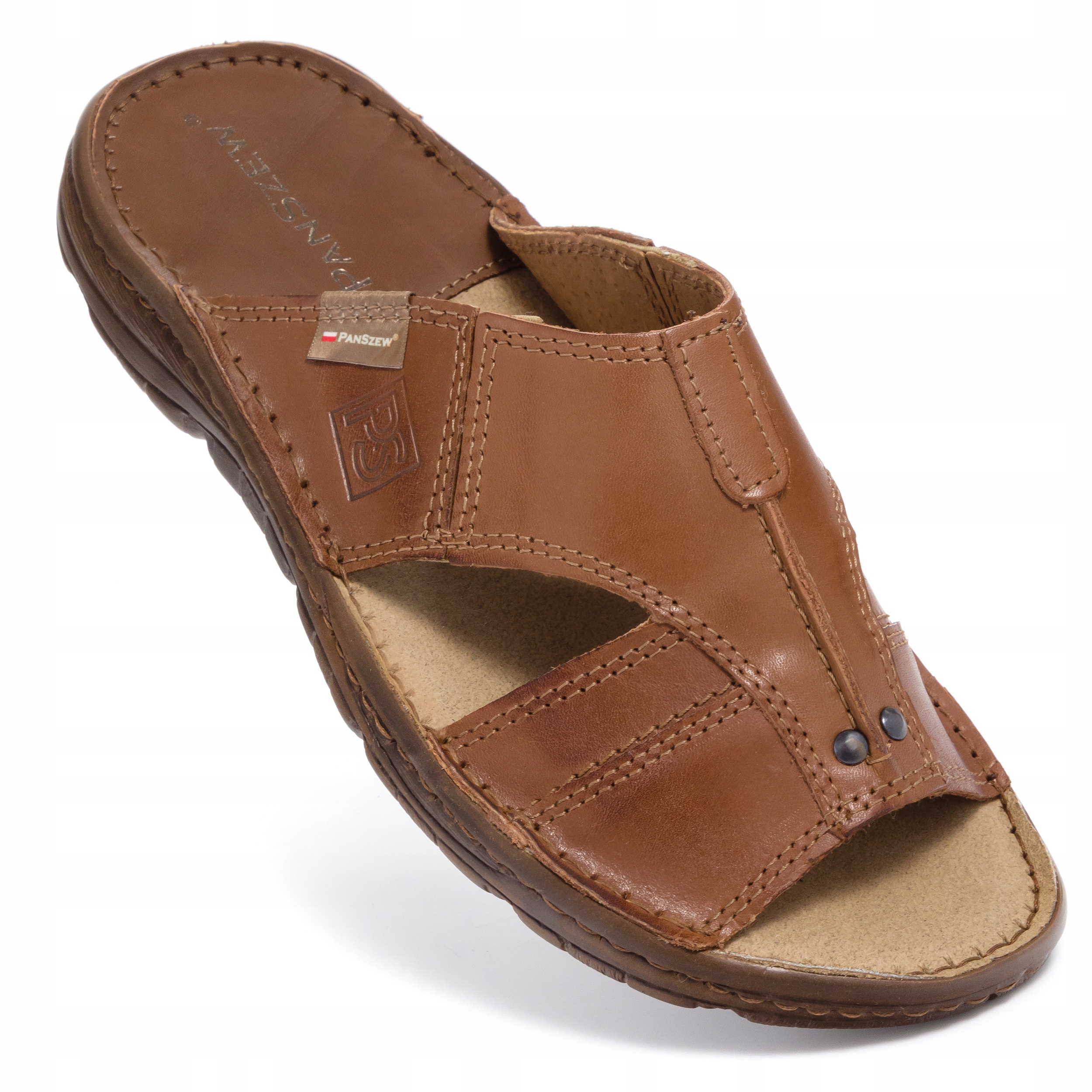 Pánské Pantofle Kožené, Polské Obuv z přírodní kůže 39-46 PanSzew
