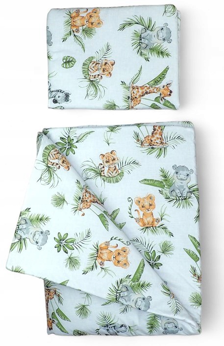 KOMPLET POŚCIELI Z WYPEŁNIENIEM DO ŁÓŻECZKA 90x120 DZIECIĘCA NIEMOWLĘCA