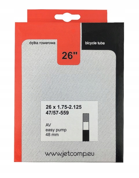 

Dętka rowerowa Jet 26x1,75/2,125 Av 48mm D135