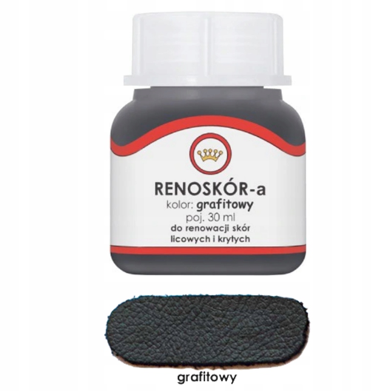 

Renoskór Farba Lakier Do Skóry Grafitowy 30ML