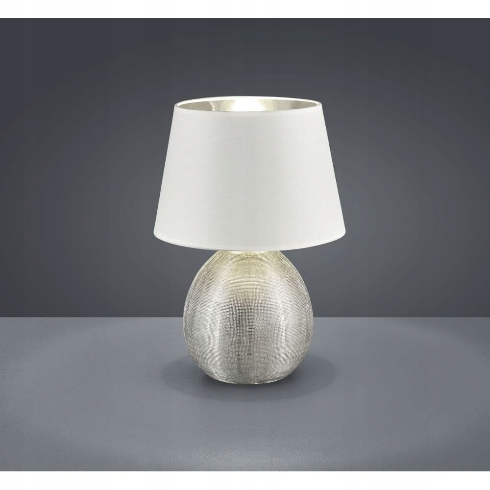 Luxor lampa stołowa 1-punktowa biała/srebrna Rl