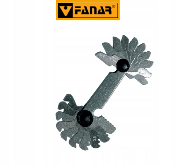 wzorce gwintów Whitwortha cal+met. 55cz FANAR