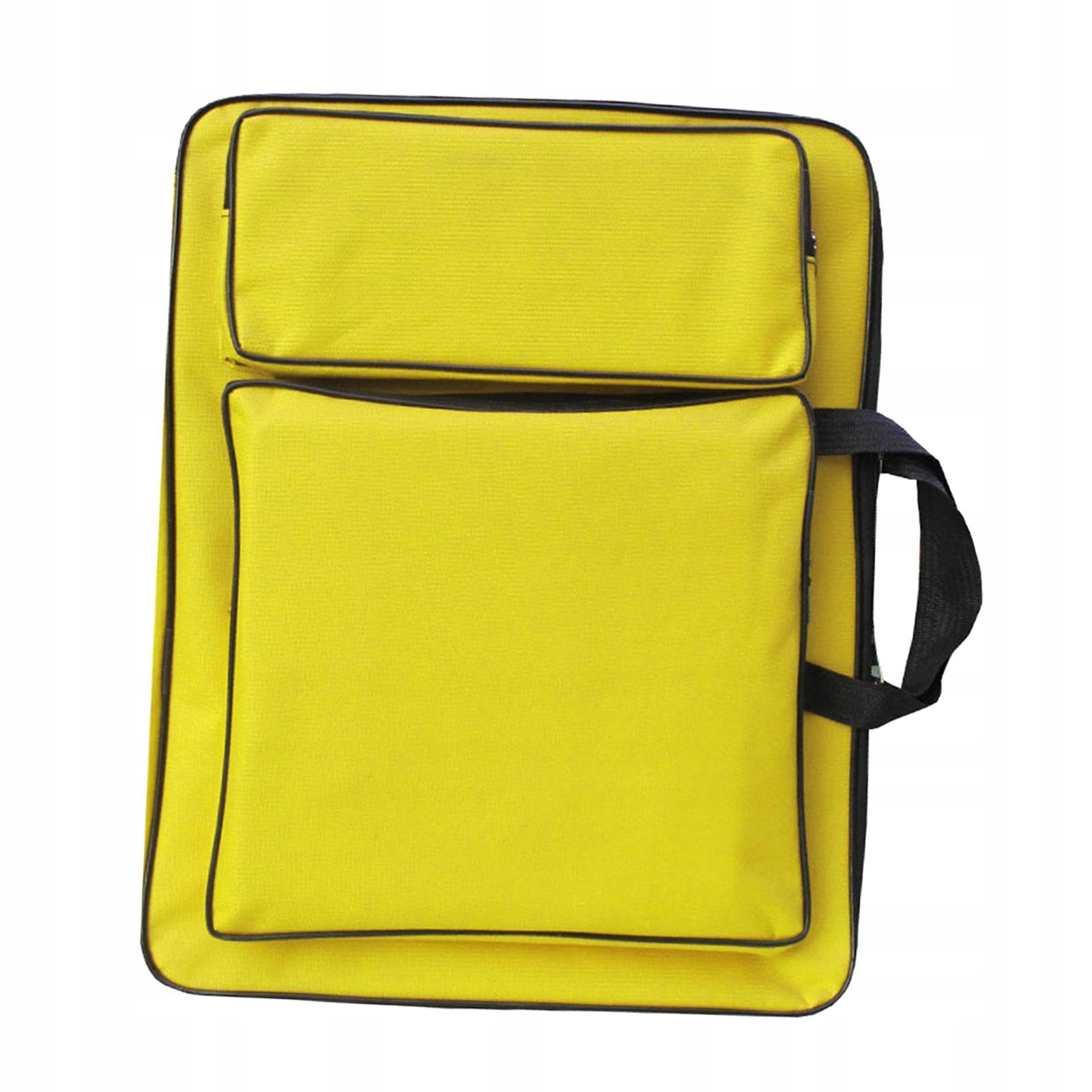 Art Portfolio Case Kid Art Bag Rysunek Szkic Książki Artyści Podróży Żółty