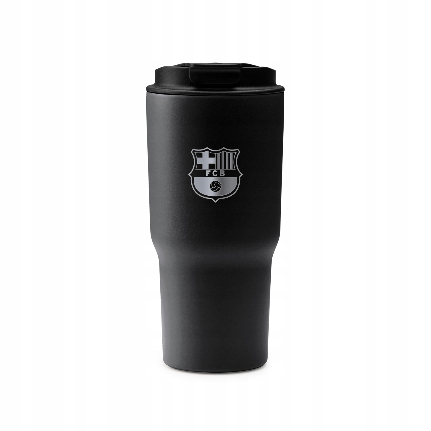 Kubek termiczny Barcelona 600ml czarny grawer dla kibica do samochodu