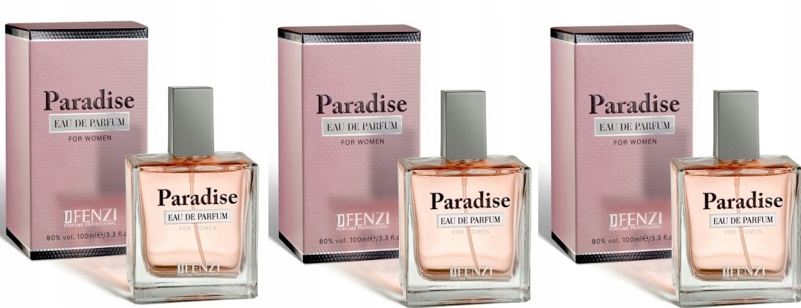 JFenzi Paradise 3x100 ml parfémovaná voda Dárek