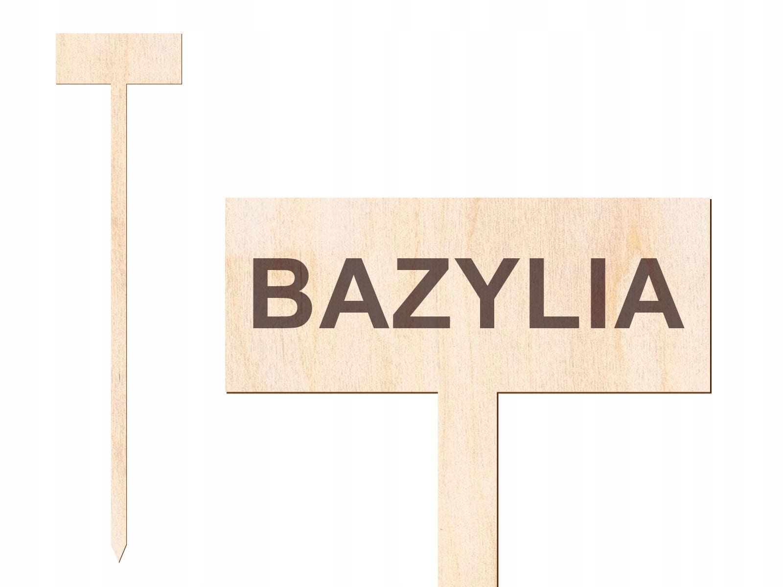 

Tabliczka etykieta Bazylia do oznaczania roślin