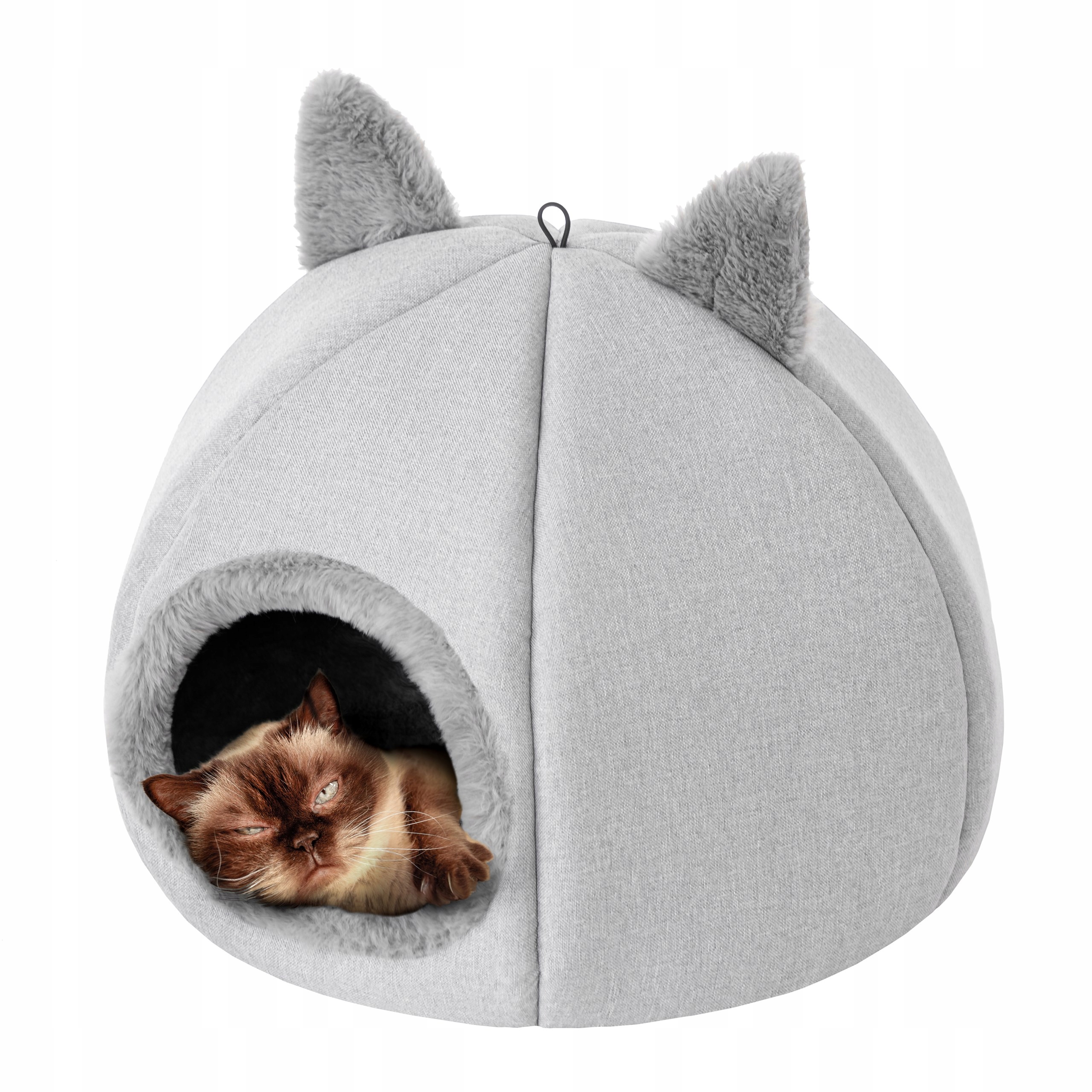 Levně Domeček Budka pro kočky ve tvaru kočičí hlavy 45 cm