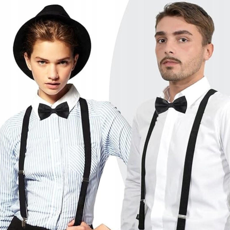 SZELKI DO SPODNI MĘSKIE DAMSKIE WĄSKIE CZARNE - IDEALNE NA IMPREZE WESELE Marka inna