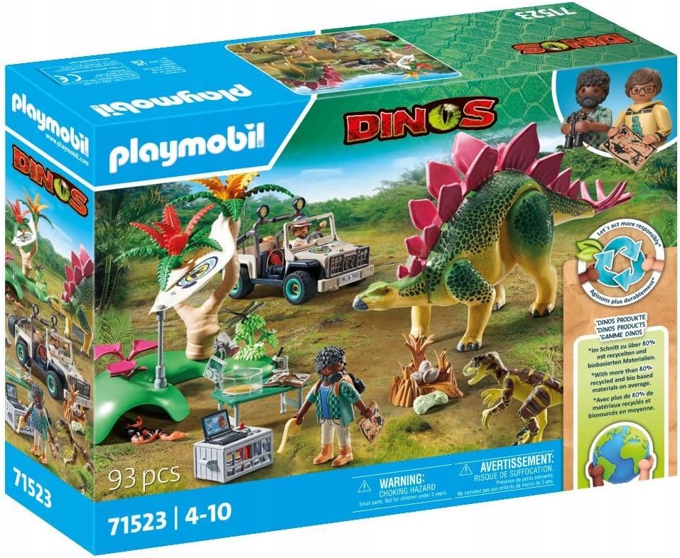 Klocki konstrukcyjne Playmobil obóz badawczy z dinozaurami 93 elementy 4+