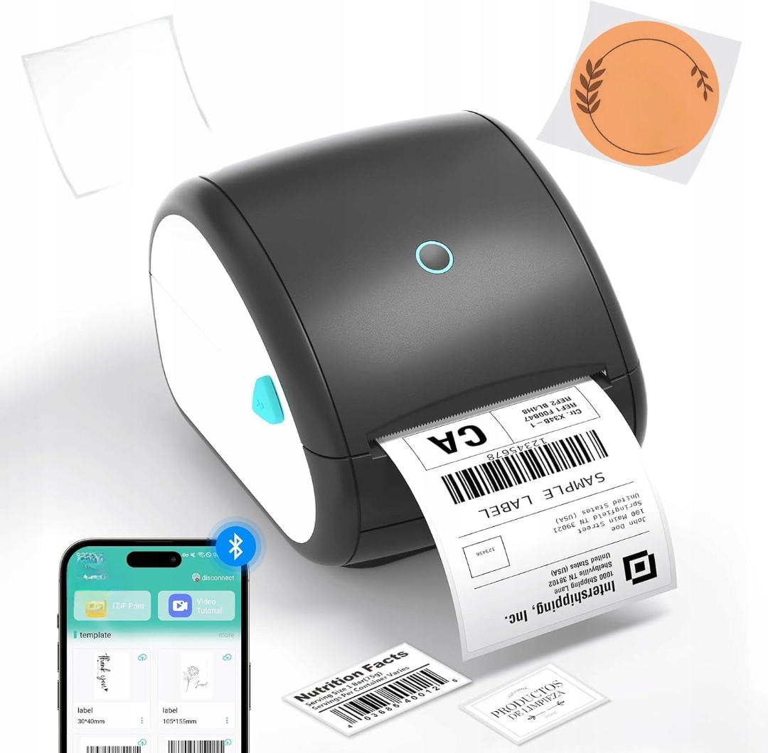 Termálna Tlačiareň, Prenosná Stolová Etiketovačka BORN4SHIP, Výkonná Pro