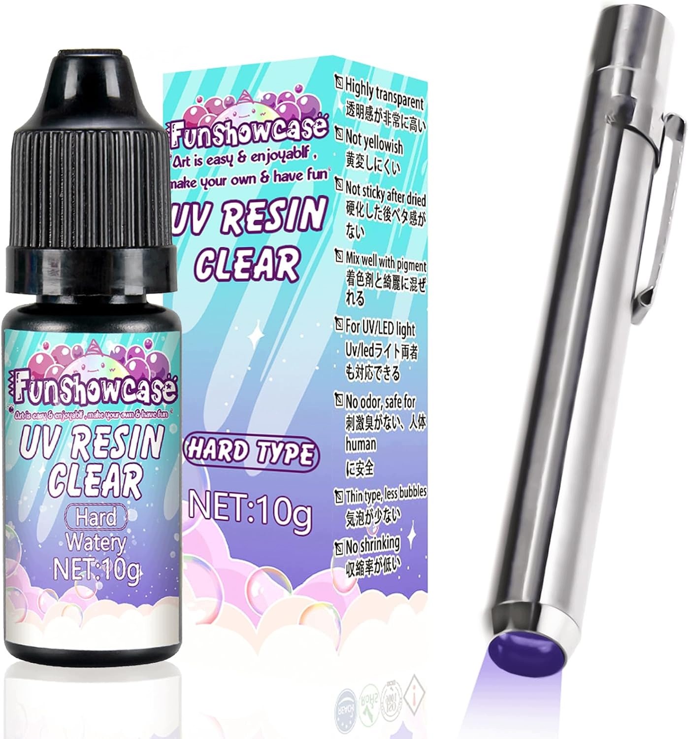 Uv Pryskyřice Transparentní Lepidlo 10 ML Svítilna Na Šperky 405 Nm