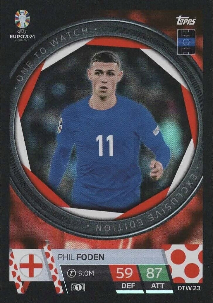 Euro 2024 Topps Match Attax Otw 23 Phil Foden Anglia One To Watch