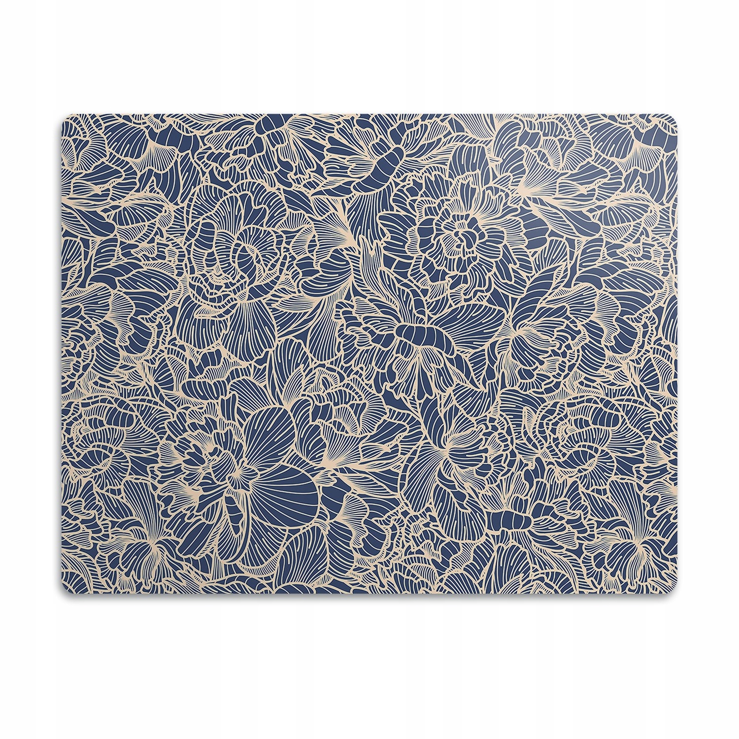 Podložka pro psa kočku Modré husté květy 60x40 cm