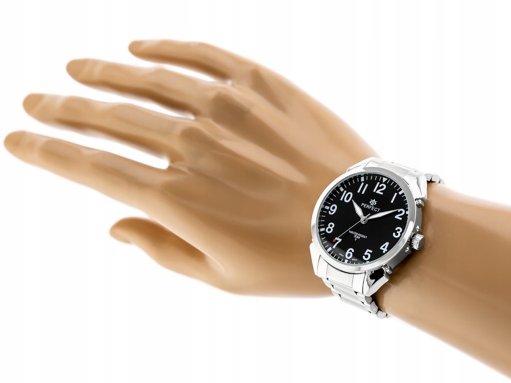 Zegarek Męski PERFECT CHASE klasyk bransoleta +BOX Model Męski PERFECT CHASE klasyk bransoleta