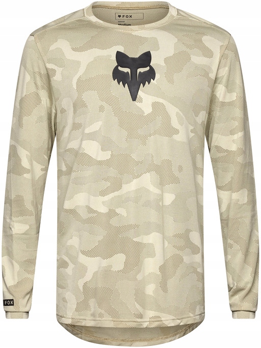 Cyklistický dres Fox Ranger Tru Dri Ls Jersey vel. M Cream