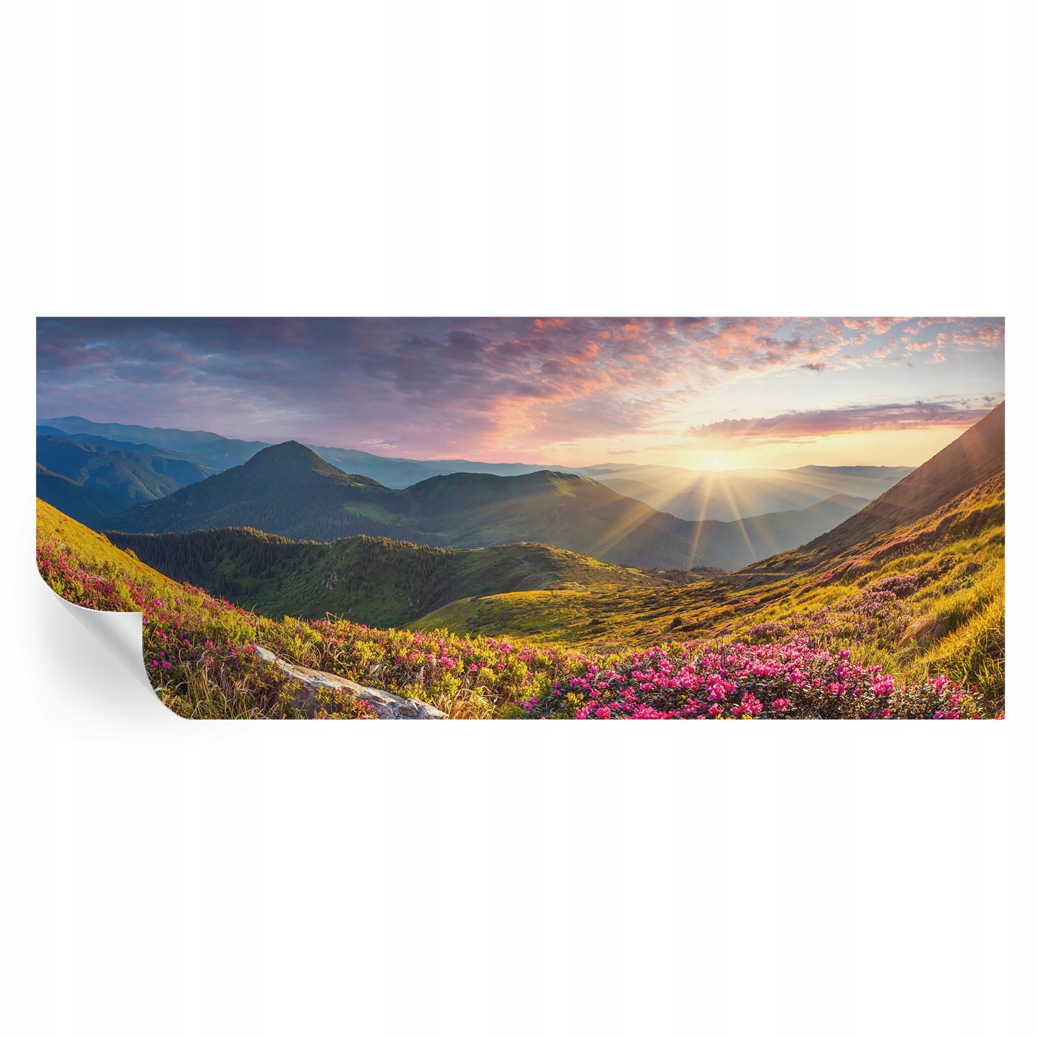Fototapeta Tapeta na zeď do ložnice a obývacího pokoje Horská panorama 250 x 104 cm
