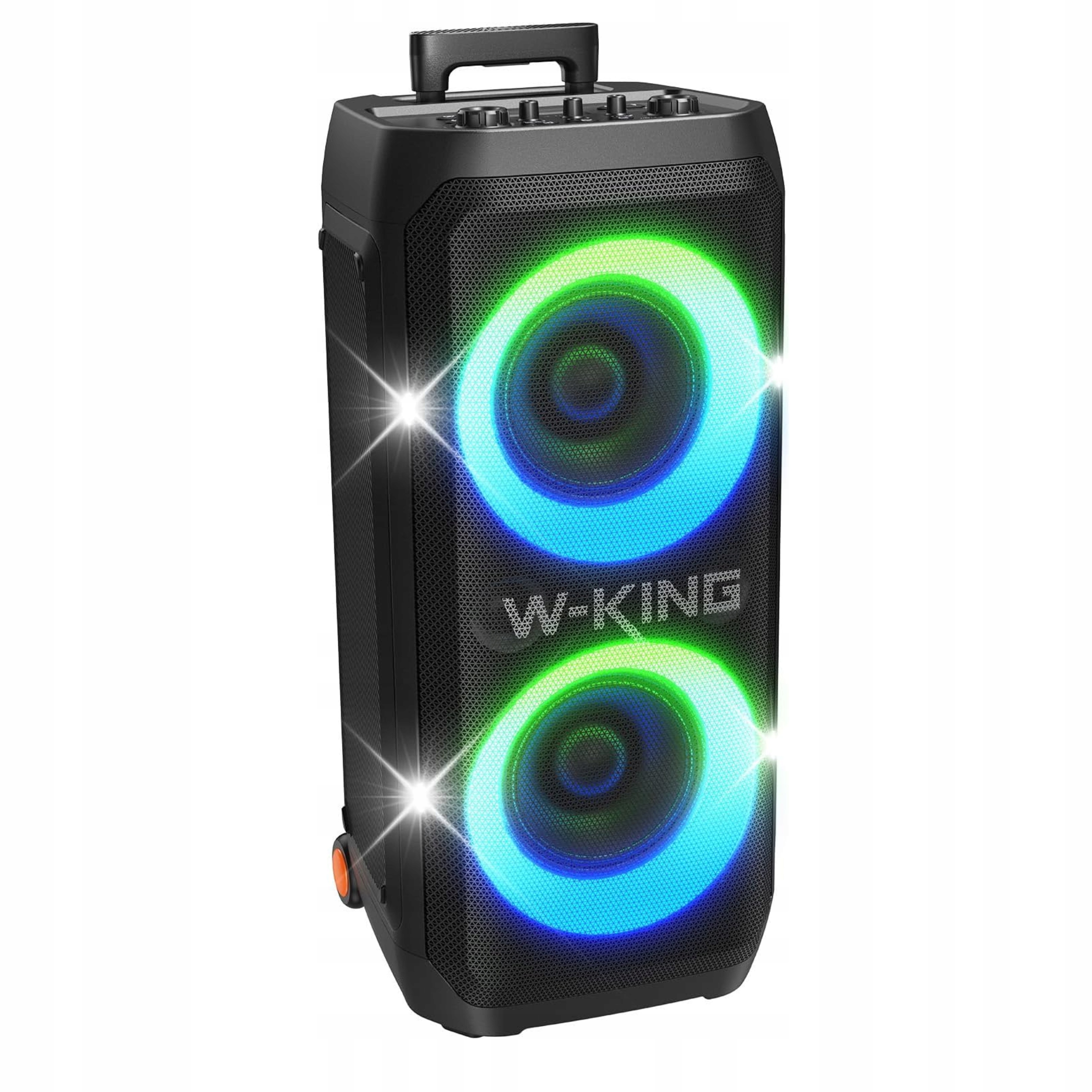 Głośnik Bluetooth W-King T12 270 W Powerbank Rgb Led Czarny Akumulatorowy