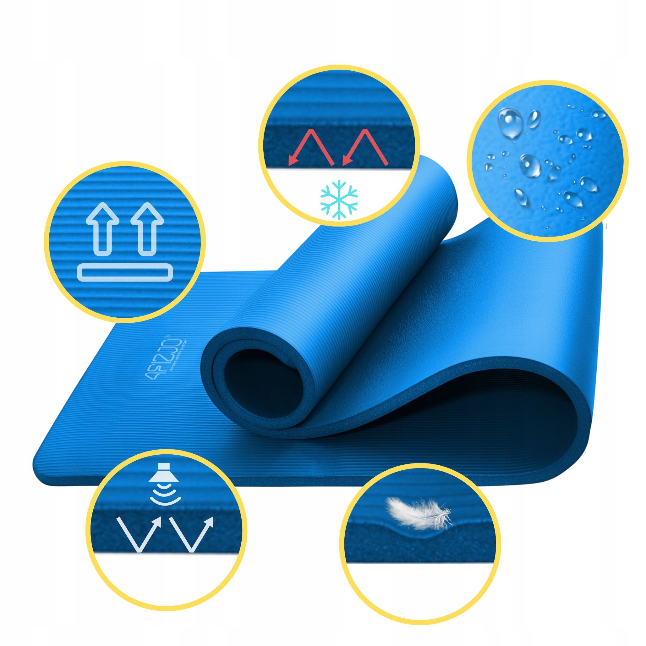 MATA DO ĆWICZEŃ JOGI GIMNASTYCZNA GRUBA 15MM Rodzaj do ćwiczeń