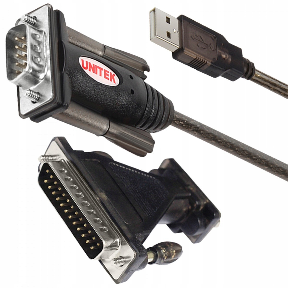 

Unitek Kabel Adapter Usb Na RS232 DB9F/DB25M