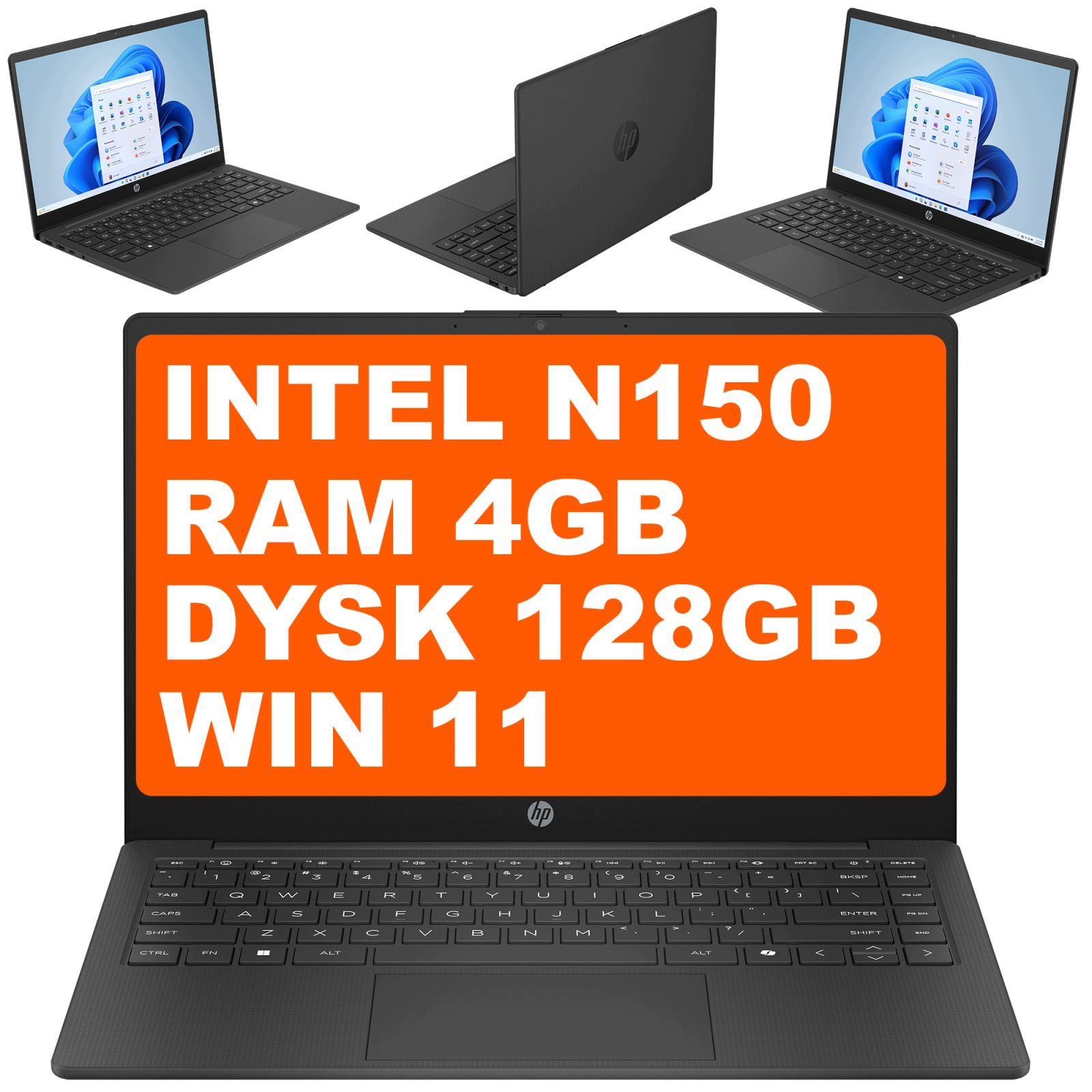 Notebook pro cestování Hp 14 Intel N150 disk 128 Gb 14 palců Hd Win 11