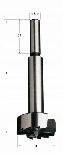 

Frez Puszkowy Wiertło 30 mm, Sednik Cmt 537.300.31