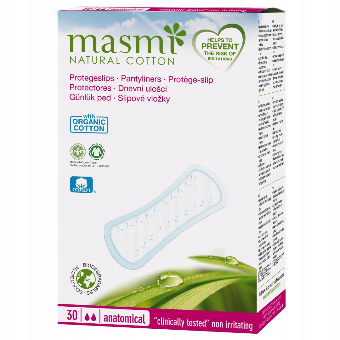 

Masmi 100% Bio wkładki higien. anatomiczne 30szt